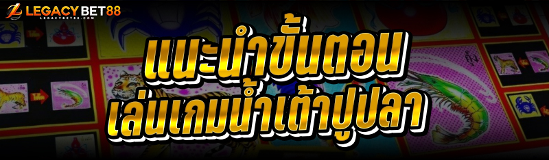 แนะนำขั้นตอนเล่นเกมน้ำเต้าปูปลา